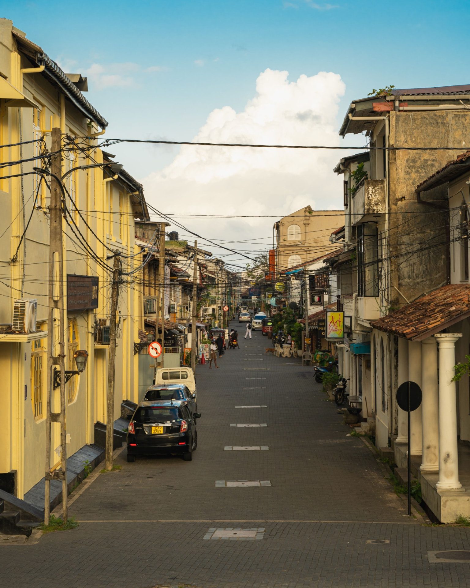 Historic street in Sri Lanka