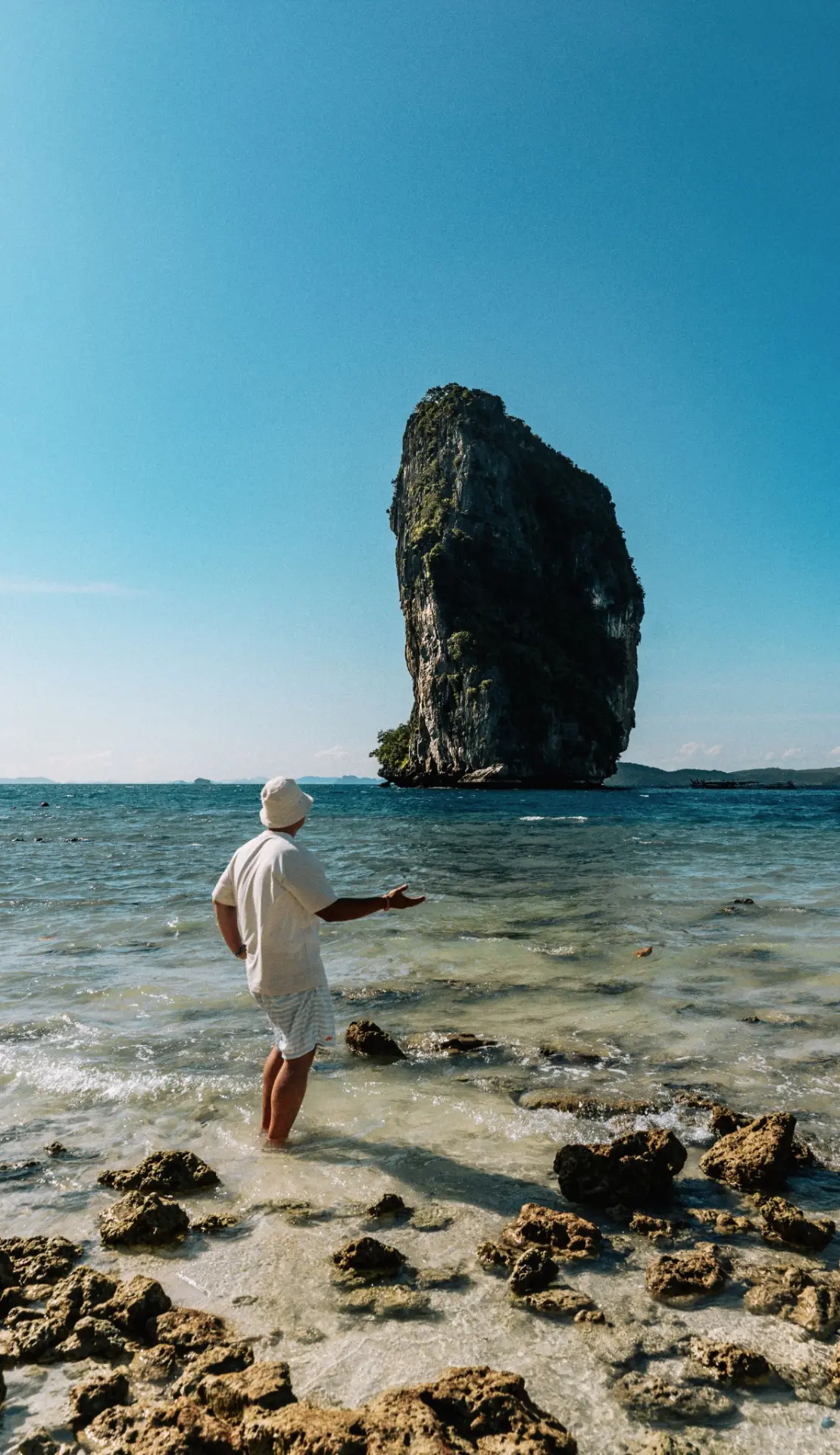 Limestone island seascape in Thailand