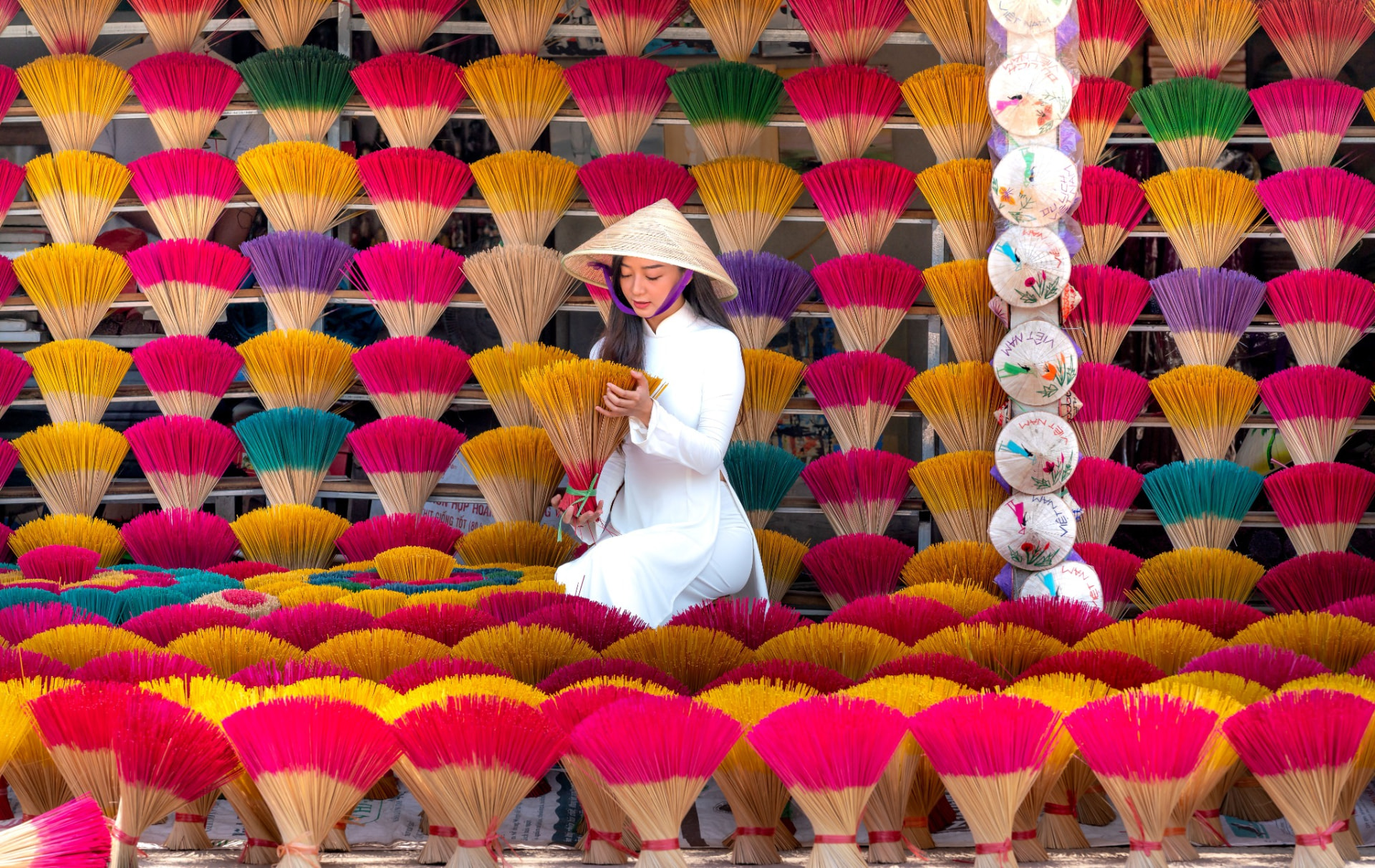 Colourful lanterns in Vietnam
